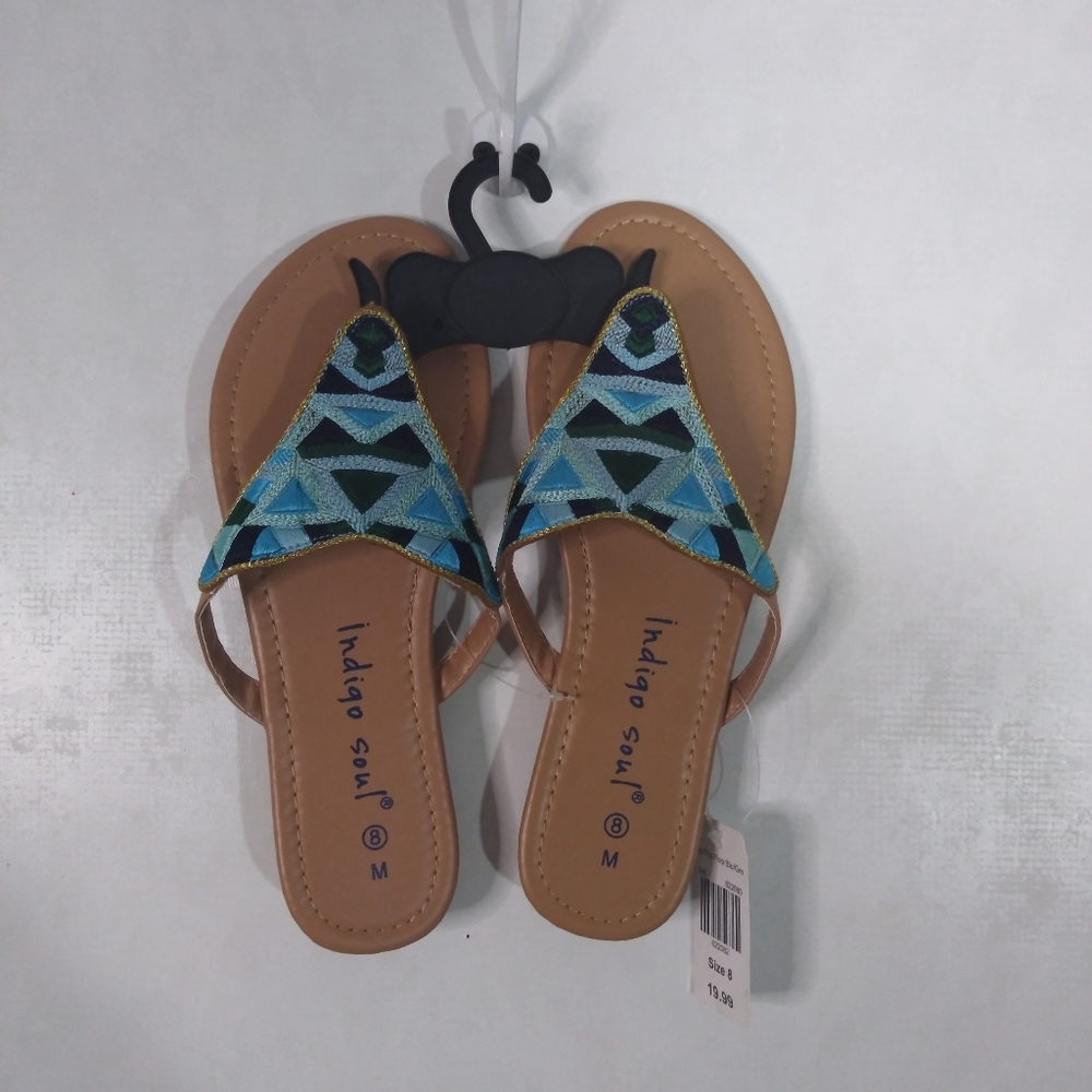 Indigo soul flip flop